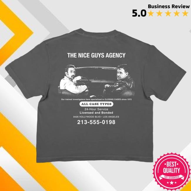 Official Super Yaki The Nice Guys Agency - Boxy Tee SuperYaki