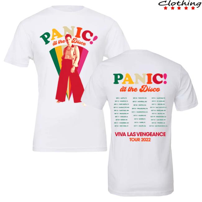 Official Panic! at the Disco Merch Store Panic! At The Disco Color Wedge T-Shirts