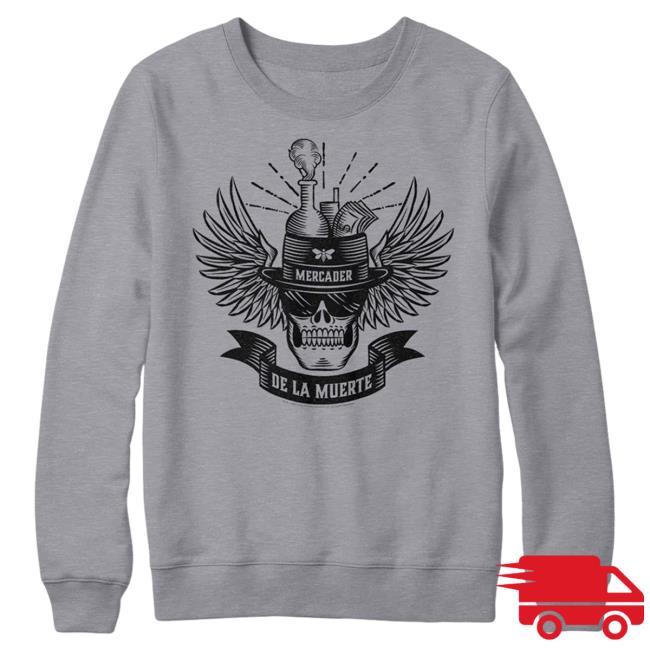 Official Breaking Bad Store Merch De La Muerte Gray Popover Hoodie from Breaking Bad