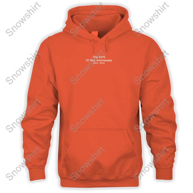 Official The 1975 10 Year Anniversary Hoodie Official The 1975 10 Year Anniversary Hoodie