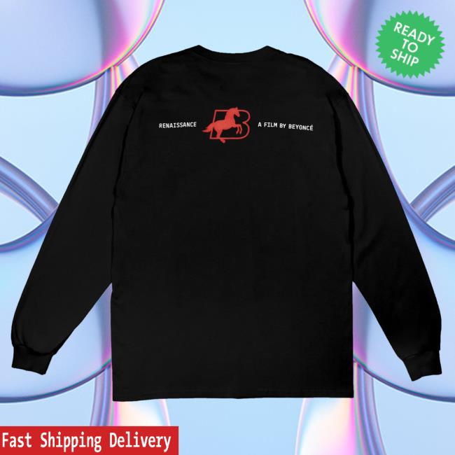 Official Beyonce Renaissance Movie Merch Store Rated B Long Sleeve T-Shirt Beyoncé Shop Official Beyonce Renaissance Movie Merch Store Rated B LS Tee Beyoncé Shop