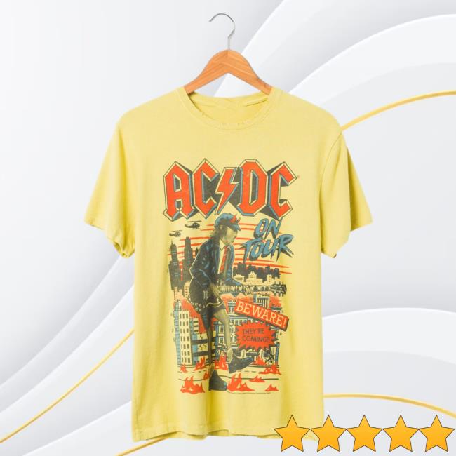 Official Junk Food Clothing Shop Junkfoodclothing Ac/Dc Beware Vintage Tshirt Junk Food Store Shop