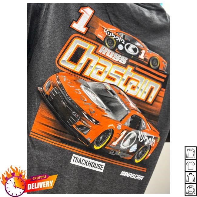 Ross Chastain #1 Kubota Shirt Trackhouse Racing Team Official