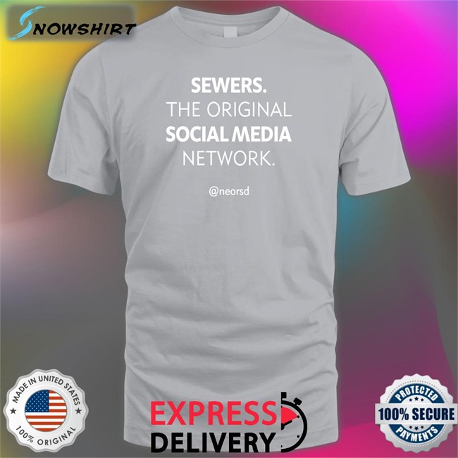 Sewers The Original Social Media Network Shirt Black