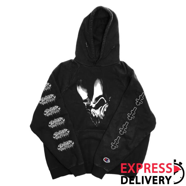 Sumerian Records Slaughter To Prevail Merch x Champion Baba Yaga Hoodies Black