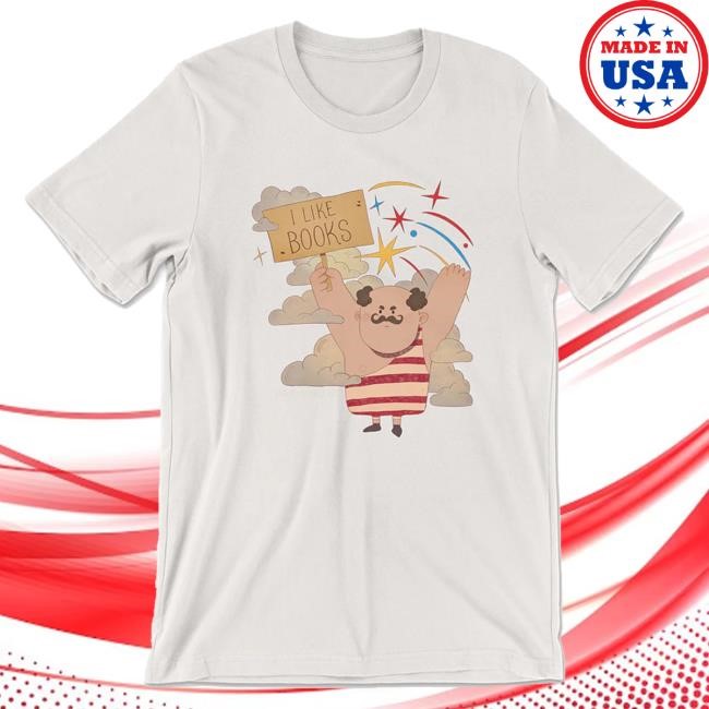 Official Drawfee Merch Store Dftba I Like Books Tshirt (Vintage White)