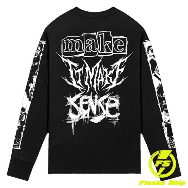 Official A Day To Remember Merch Store Adtr Make It Make Sense Long Sleeve Shirts (Black)