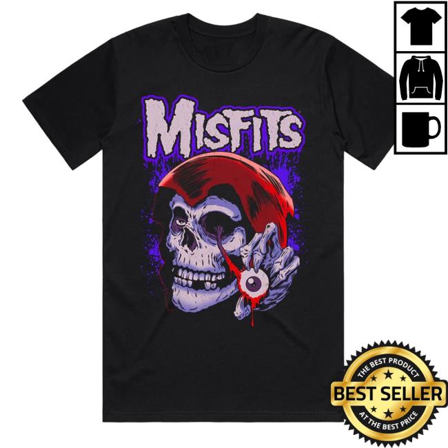Misfits Merch Misfits Evil Eye Fiend A.D. Black Tee Shirt