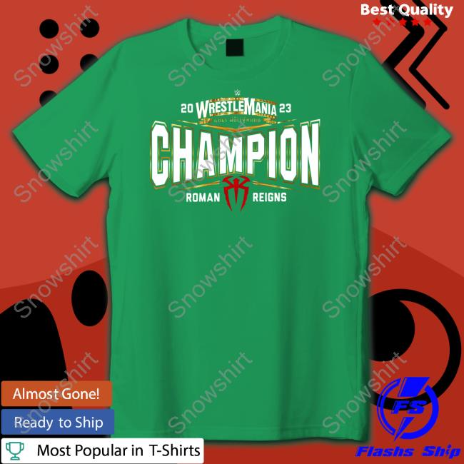 WinCraft Roman Reigns WrestleMania 39 Champion Shirt