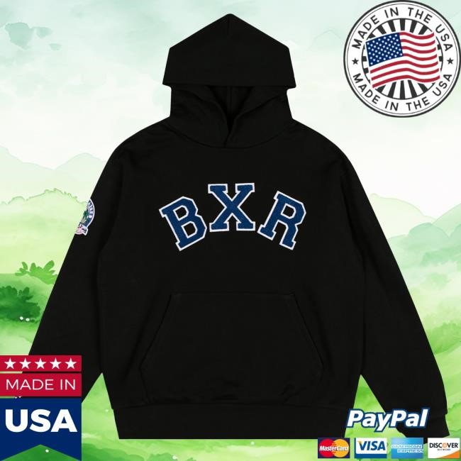 Official Born X Raised Merch Store College Popover Hoodie: Black