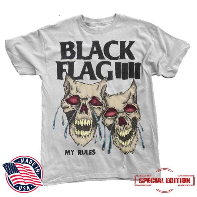 Black Flag IIII My Rules New Tee