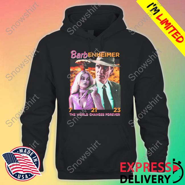 Official The Good Shirts Shop Barbenheimer The World Changes Forever Shirt Shirts That Go Hard