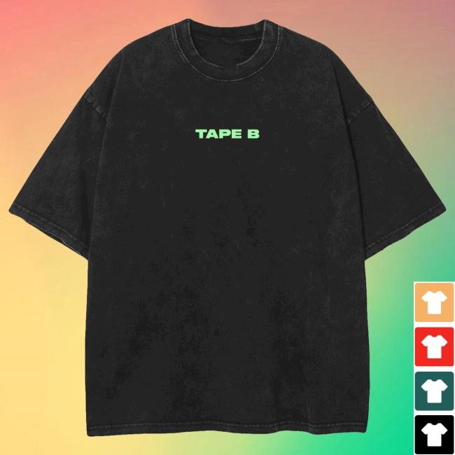 Official Tape B Merch Shop Tape B Tour 2024 Black Short Sleeve Tee Tappe B Clothing Shop Tapebbeats