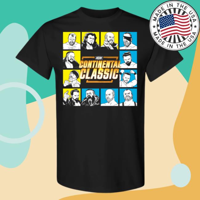 Official Shop Aew Merch Aew Continental Classic Tournament Lineup Hoodie