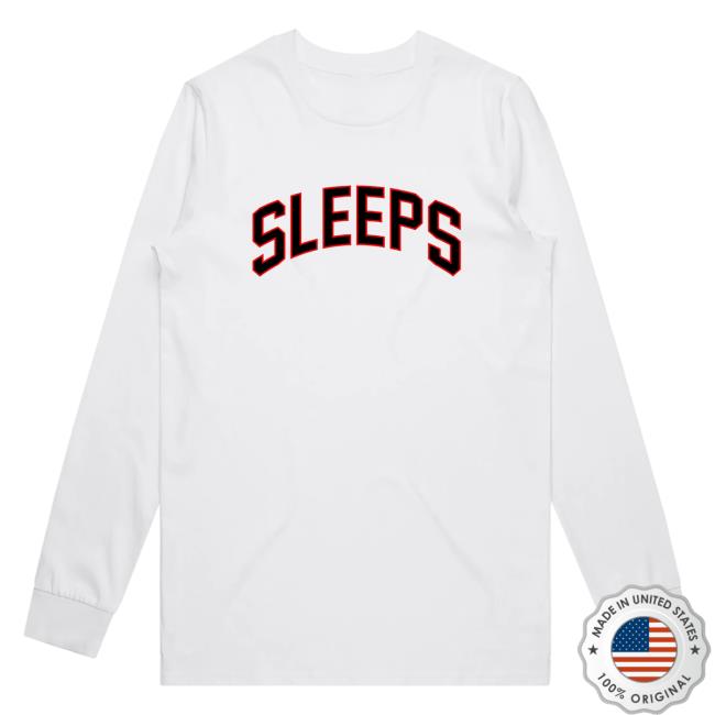 Official While She Sleeps Merch Bar College Long-Sleeve White Merch Bar