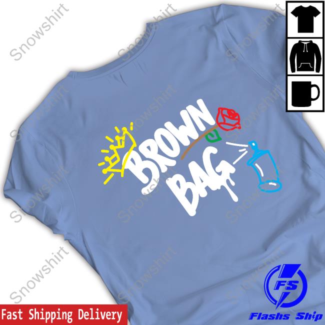 Brown Bag Logo Tee Shirt Brown Bag Logo Long Sleeve T Shirt