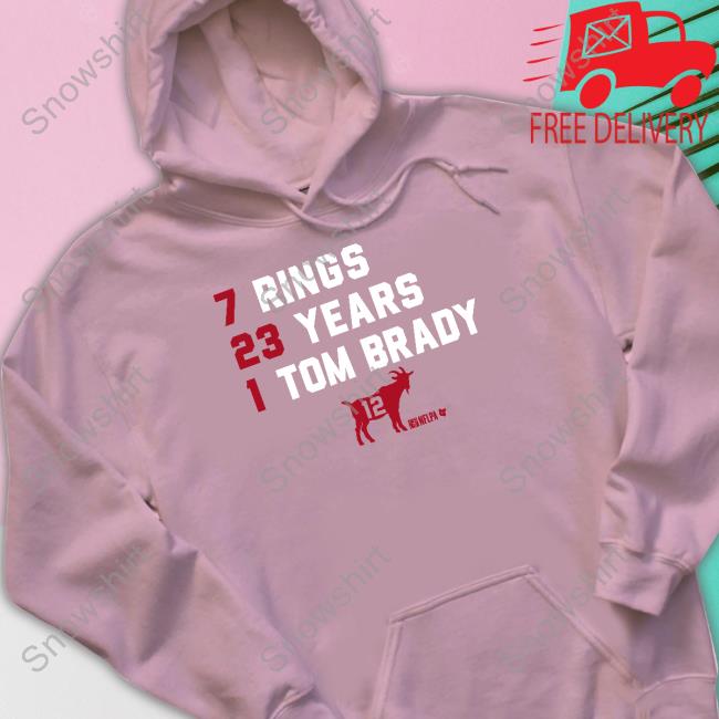 7 Rings 23 Years 1 Tom Brady Goat List 2023 T Shirt 7 Rings 23 Years 1 Tom Brady Shirt Breakingt