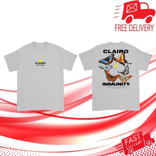 Official Clairo Merch Store Shop Immunity Butterfly Shirts