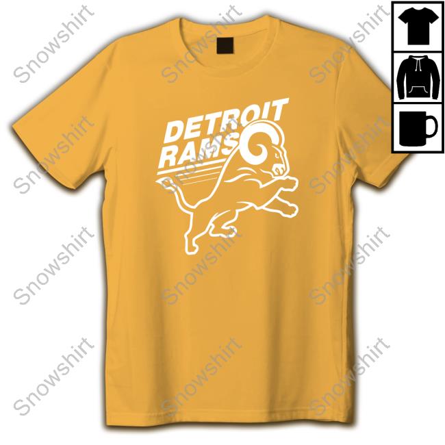 Official Lions Detroit Rams T Shirt O’Shea Jackson Jr Los Angeles Lions Detroit Rams Shirt New