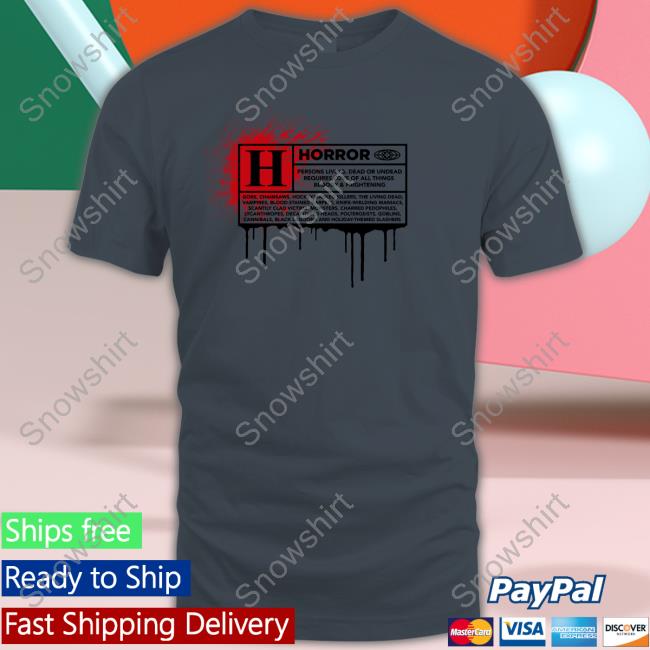 Official H Horror Hot Shirt