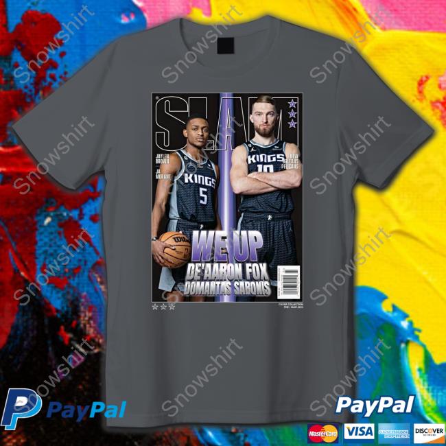 Slam Goods Merch We Up De’Aaron Fox And Domantas Sabonis Cover Slam 242 Tee We Up De’Aaron Fox And Domantas Sabonis Cover Slam 242 Shirts