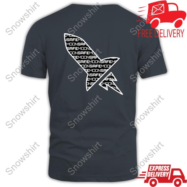 Official SafeMoon Silver Rocket Tee Safe Moon Silver Rocket Long Sleeve Tee