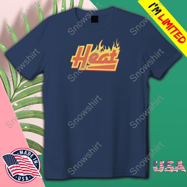 Official Miami Heat Merch Court Culture Heat Flames Tee