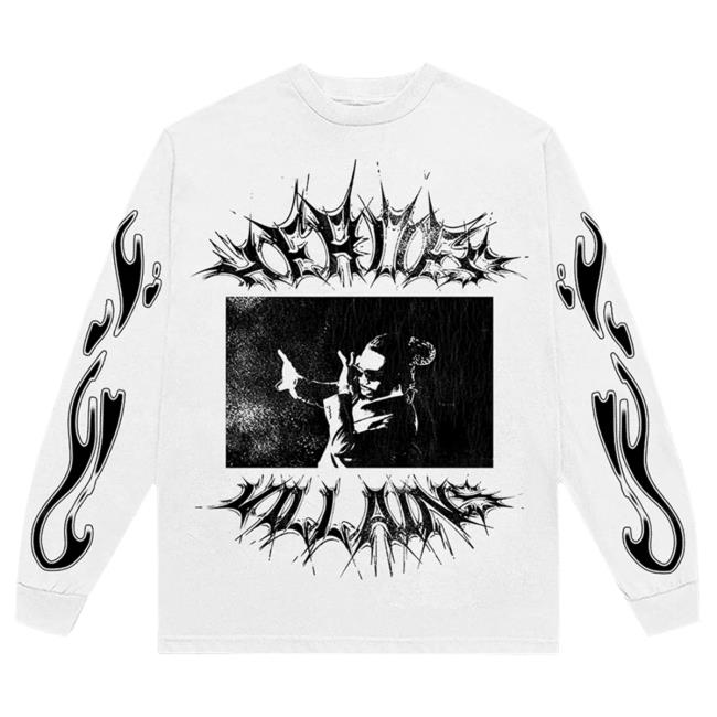 Official Metro Boomin Store Merch Heroes And Villains Long Sleeve T-Shirts MetroBoomin Shop