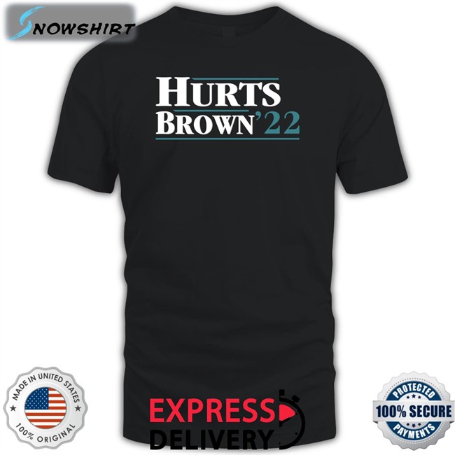 Hurts Brown 22 Tee Jalen Hurts A.J. Brown