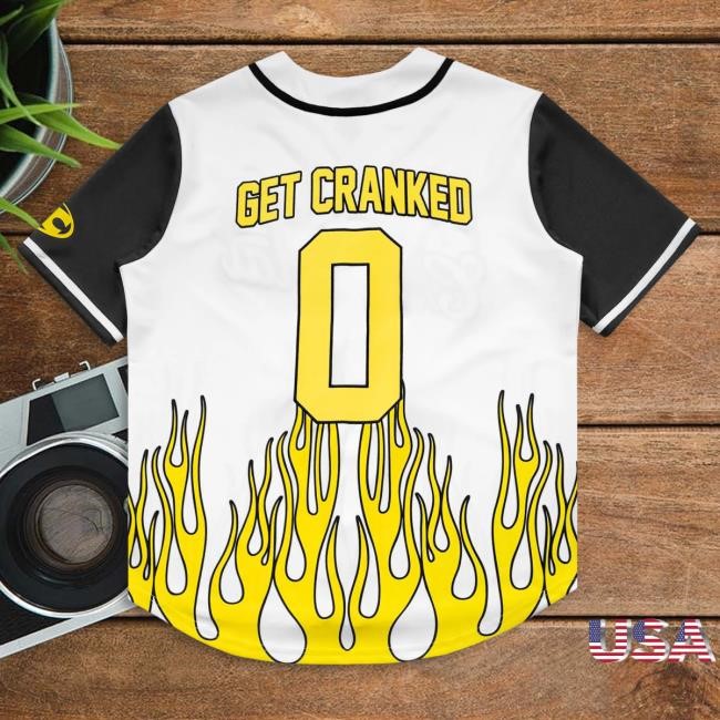 Official Crankdat Merch Store Shop Crankdat - Get Cranked Baseball Jersey New Shirt