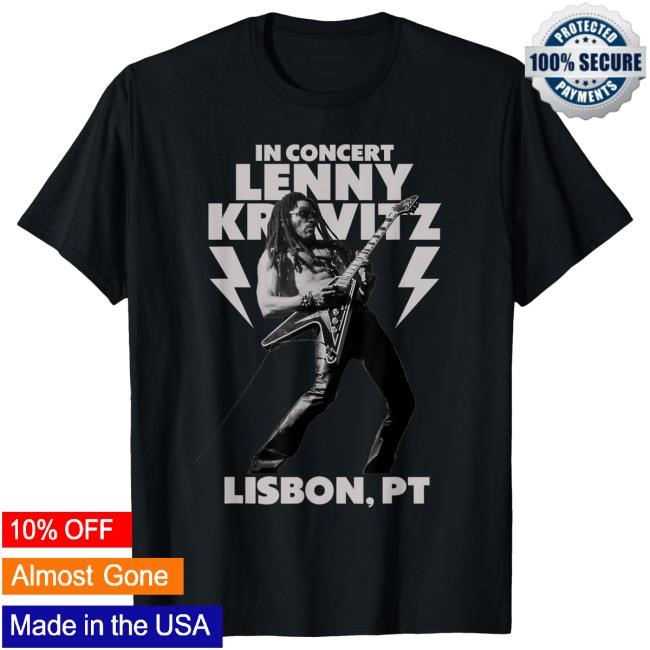 Official Lenny Kravitz – Blue Electric Light Tour 2025 Lisbon Shirt