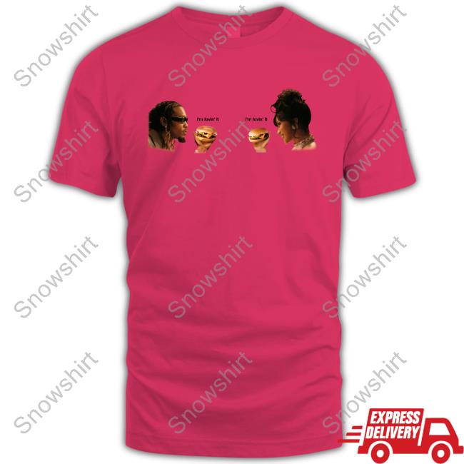 Official The Cardib And Offset Meal Merch I'm Lovin' It Hoodie