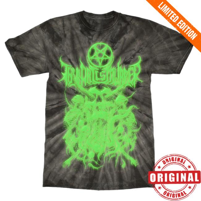 Official Thy Art Is Murder Merch Store Thy Art Is Murder Riddick Skull Hot Shirt Neon Green