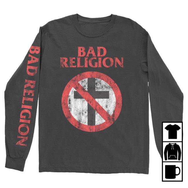 Official Kings Road Merch Store Bad Religion Vintage Crossbuster L/S Tee (Black) BadReligion Kings Road Shop