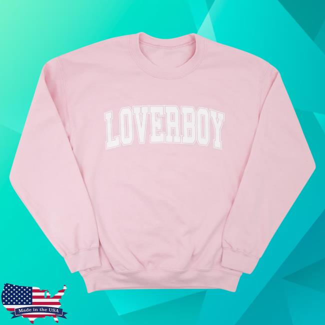 Official Loverboy Merch The University Xoxo Edition - Light Pink Crew neck Sweatshirt