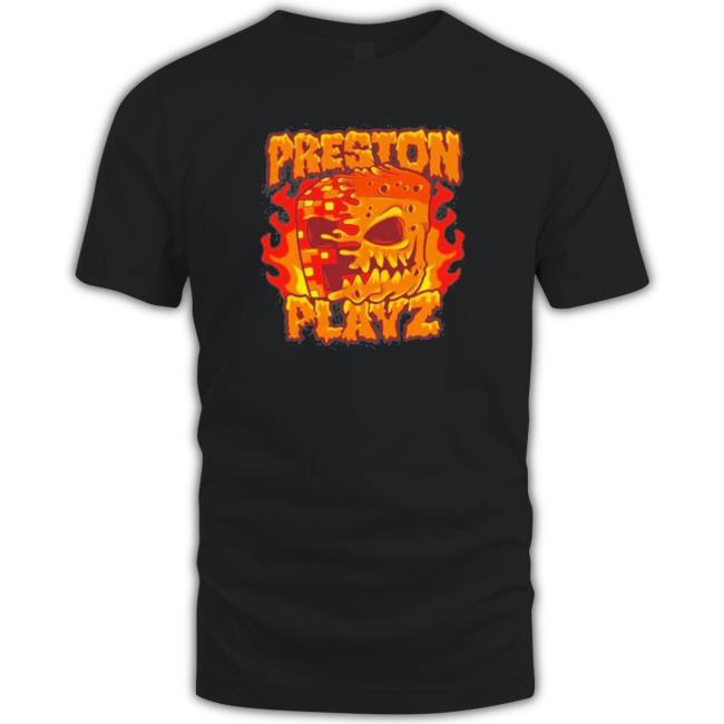 Fire Preston Playz Pixel Long Sleeve Shirt