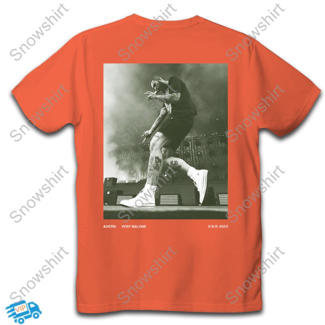Austin Stage T-Shirt Post Malone Merch Austin Stage Tee