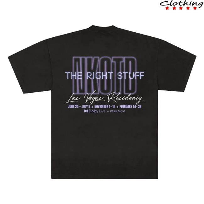 Official New Kids On The Block Merch Store The Right Stuff Residency Shirts Nkotb