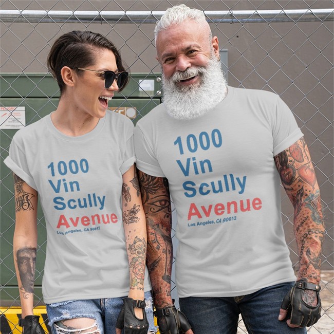 1000 Vin Scully Avenue Los Angeles CA 90012 Long Sleeve Tee Shirt 1000 Vin Scully Avenue Los Angeles CA 90012 T Shirt