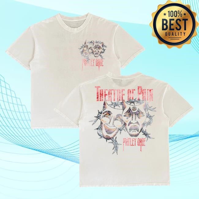 Official Mötley Crüe Merch Motley Crue Theatre of Pain Barbed Wire Hot Shirt