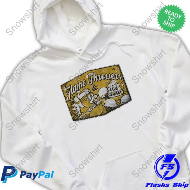 The Fat Electrician Flames Throwers And Ice Cream Tee Shirt