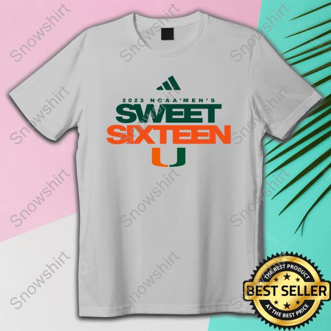 Official allCanes Miami Hurricanes 2023 Ncaa Sweet 16 Tee Shirt Official allCanes Miami Hurricanes 2023 Ncaa Sweet 16 Tee