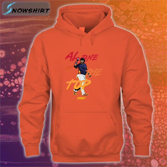 Shop Jomboy Media Merch Alone At The Top 2022 A L Champions Classic Sweatshirt Shop Jomboy Media Merch Alone At The Top 2022 A L Champions Classic T-Shirt