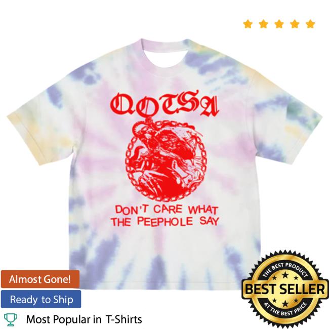 Official Qotsa Merch Store Queens Of The Stone Age Tie Dye Don't Care Hot Shirt Qotsa Apparel Shop
