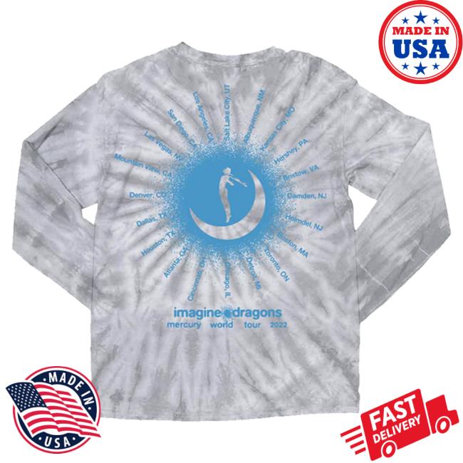 Official Imagine Dragons Merch Store Id Logo Tie Dye Long Sleeve Shirts Imagine Dragons Apparel Clothing Shop ImagineDragons