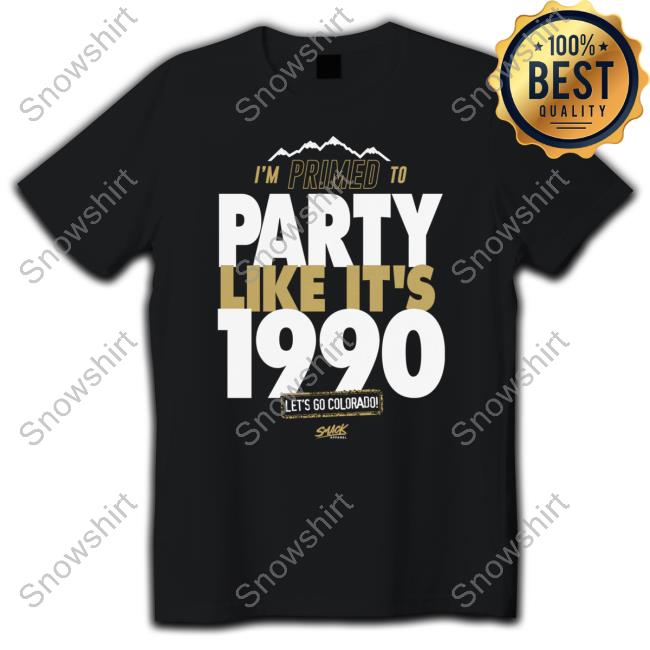 Official Primed to Party Like It's 1990 T-Shirt for Colorado College Fans Shirt