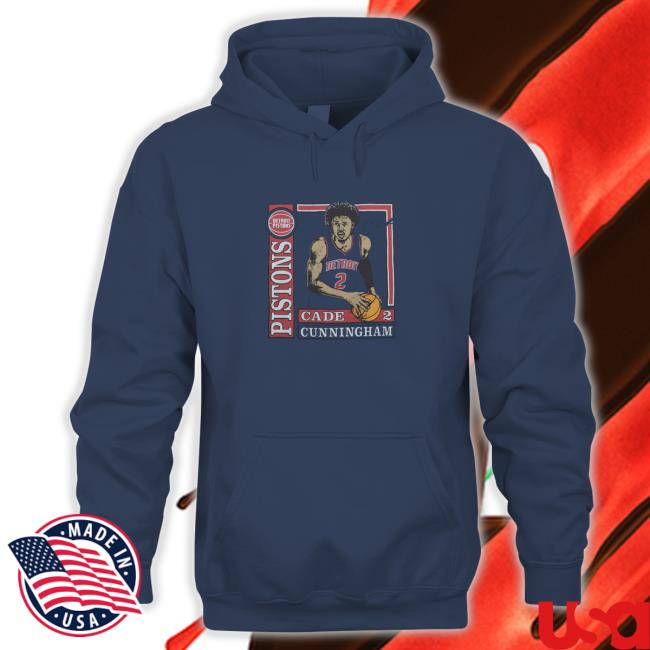 Official Detroit Pistons Wax Pack Cade Cunningham Tee Shirt