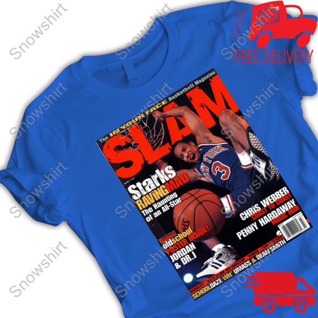 Jalen Brunson Slam Cover John Starks Raving Mad The Haunting Of An All Star Shirts
