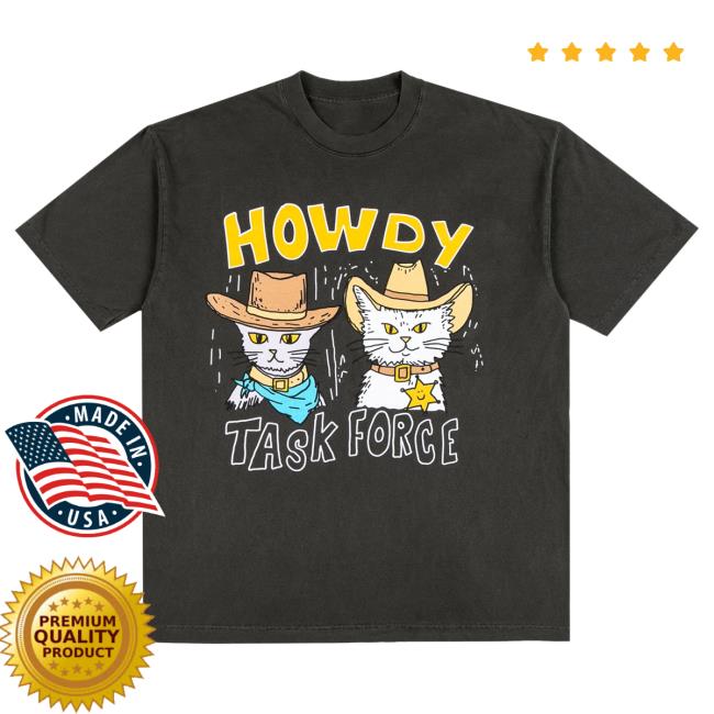 Official Billy Joel Merch Store Billy Ryan Trahan Merch Howdy Howdy Store Task Force T-Shirt - Black