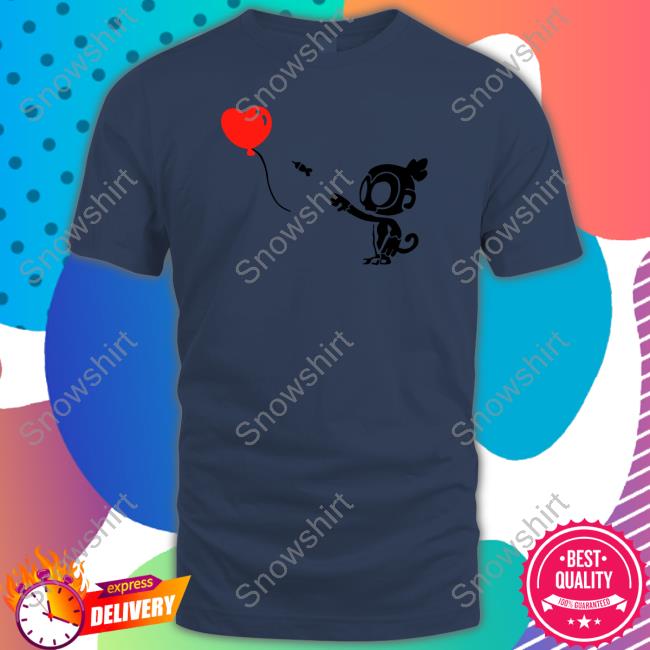 Monkey With Bloon Shirt Ninja Kiwi Store Sweatshirt
